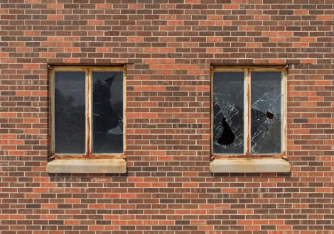 Broken windows and doors